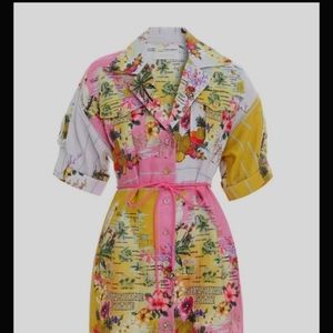 Nina Safari Mini Dress Spliced color